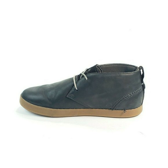 Olukai Kupono Chukka Ankle Boots Lace Up Blue Leat main image 5